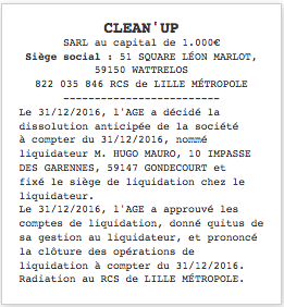 lille annonce legale